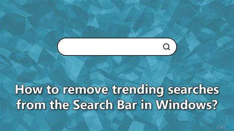 disable trending now search bar bing